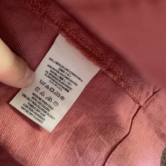 Free People ‘Moonshine’ pink linen mini dress - Picture 6 of 9